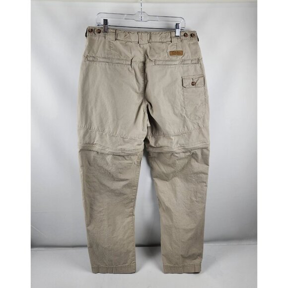Cabelas Pants Mens 36x31 Beige Outdoor Convertible Pants Ankle Zips - Picture 7 of 9